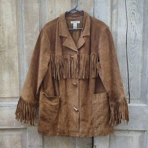 Vintage Leather Fringe Jacket